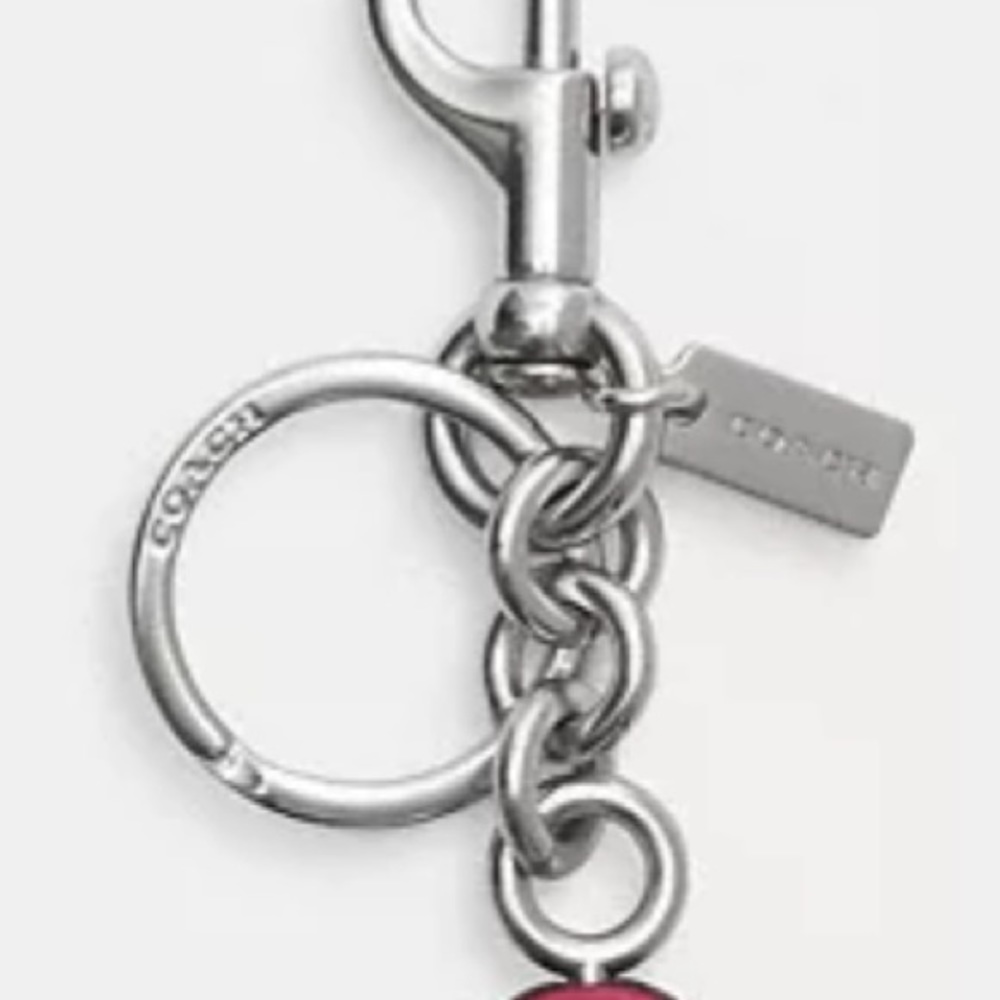NWT Spinning Star Keychain Fob Bag Charm In Signature Canvas - Picture 3 of 4